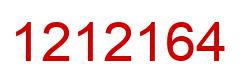 Number 1212164 red image
