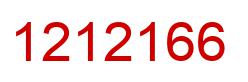 Number 1212166 red image