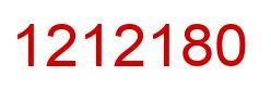 Number 1212180 red image