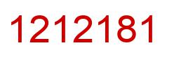 Number 1212181 red image