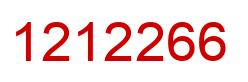 Number 1212266 red image