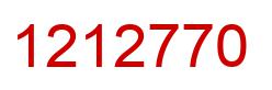 Number 1212770 red image