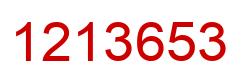 Número 1213653 imagen rojo