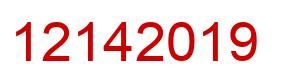 Number 12142019 red image