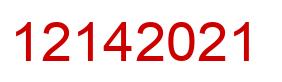 Number 12142021 red image
