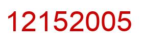 Número 12152005 imagen rojo