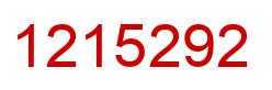 Número 1215292 imagen rojo