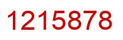 Number 1215878 red image