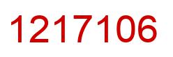 Number 1217106 red image