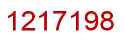 Número 1217198 imagen rojo