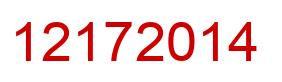 Number 12172014 red image