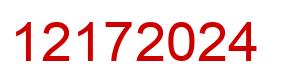 Number 12172024 red image