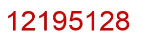Number 12195128 red image