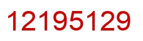 Number 12195129 red image