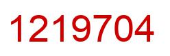 Number 1219704 red image