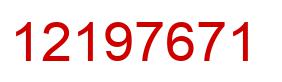 Number 12197671 red image