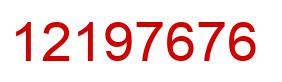 Number 12197676 red image