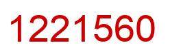 Número 1221560 imagen rojo