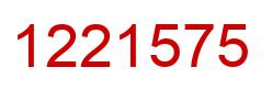 Número 1221575 imagen rojo