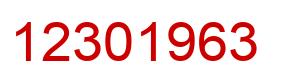 Número 12301963 imagen rojo