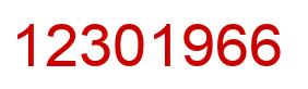 Número 12301966 imagen rojo