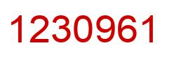 Número 1230961 imagen rojo