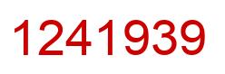 Número 1241939 imagen rojo