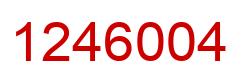 Number 1246004 red image