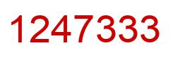 Número 1247333 imagen rojo