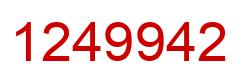 Number 1249942 red image