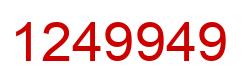 Number 1249949 red image
