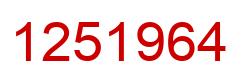 Número 1251964 imagen rojo