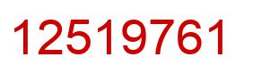 Number 12519761 red image