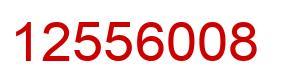 Number 12556008 red image