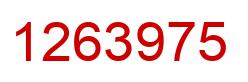 Número 1263975 imagen rojo
