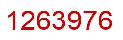 Número 1263976 imagen rojo