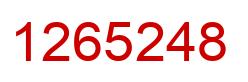 Número 1265248 imagen rojo