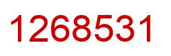 Number 1268531 red image
