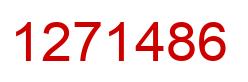 Number 1271486 red image