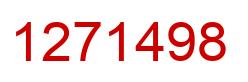 Number 1271498 red image