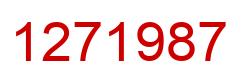 Número 1271987 imagen rojo