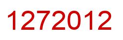 Number 1272012 red image
