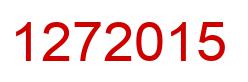 Number 1272015 red image