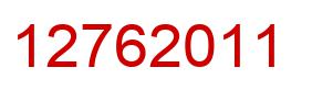 Number 12762011 red image