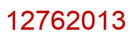 Number 12762013 red image
