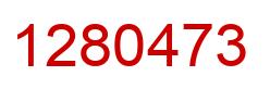 Number 1280473 red image