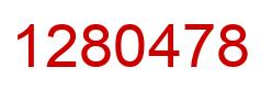 Number 1280478 red image