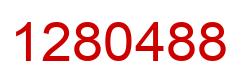 Number 1280488 red image