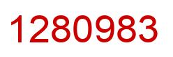 Number 1280983 red image