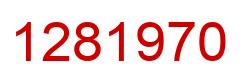Number 1281970 red image